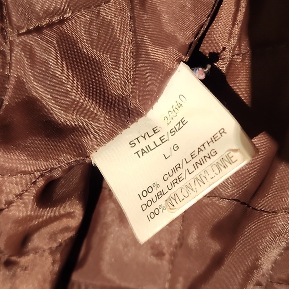 Bagatelle Large Brown Suede Leather Jacket - Picture 3 of 5